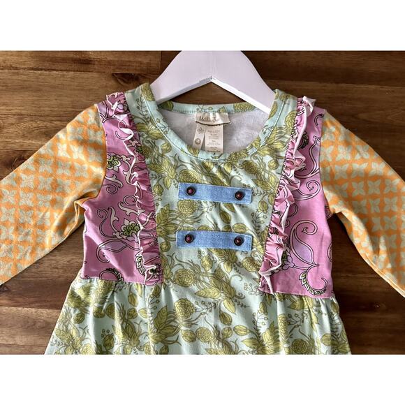 Matilda Jane Secret Fields Cottonwood Blossoms Knit Floral Long Sleeve Green Tee - Picture 3 of 6